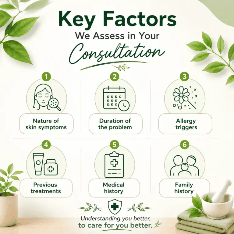 Key factors in skin consultation