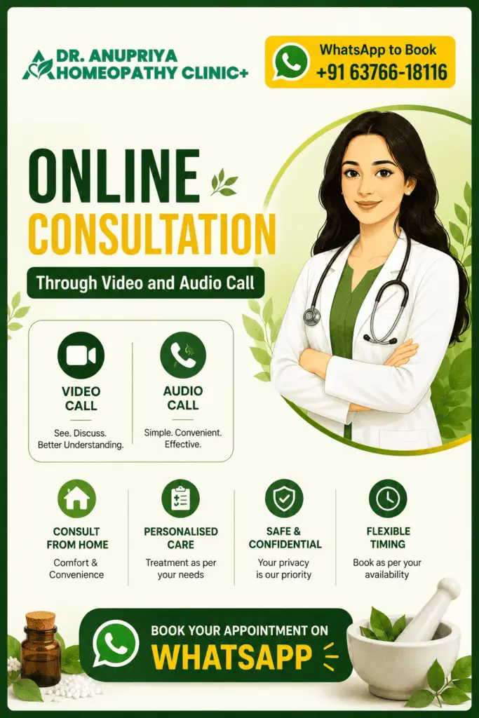 Online consultation through video and audio call