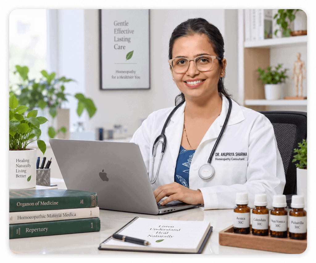 डॉ. अनुप्रिया शर्मा होम्योपैथिक चिकित्सक (BHMS)